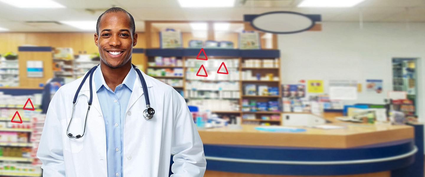 Smiling man with stethoscope and bow tie